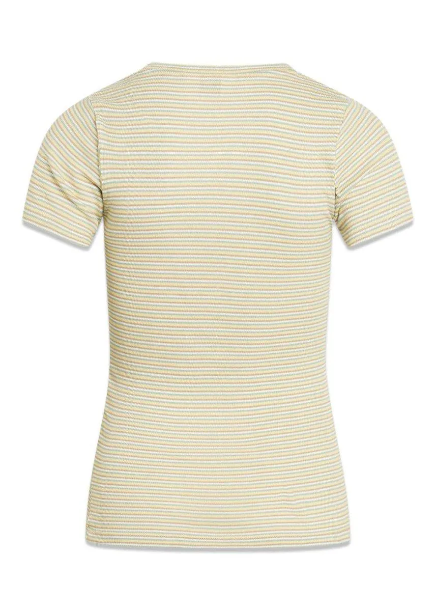 2x2 Cotton Stripe Truna - Travertine/Aqua