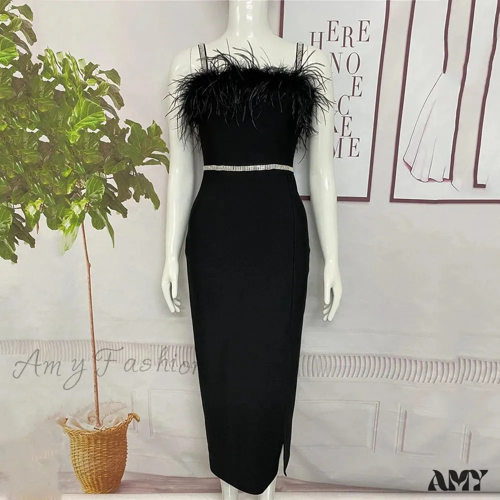 Amy Fashion - Elegant Clothing Celebrity Party Club Bodycon Midi Dresses