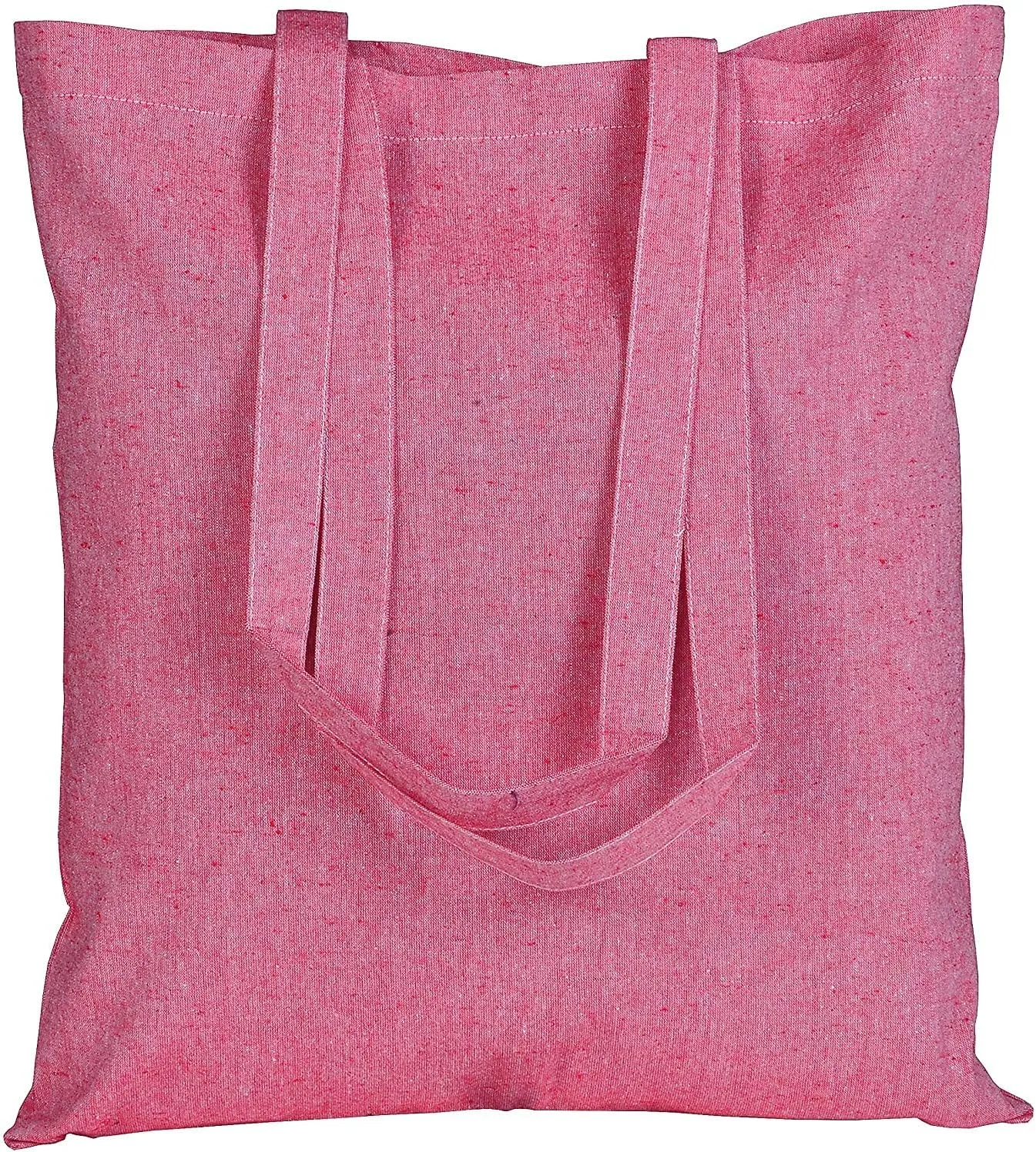 ATMOS GREEN 20 pack 15 X 16 inch with long handle ASSORTED Colors 5.5 oz Recycled cotton canvas reusable grocery bags eco friendly super strong MADE in INDIA