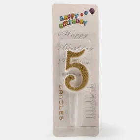 Candle Numeric "5"