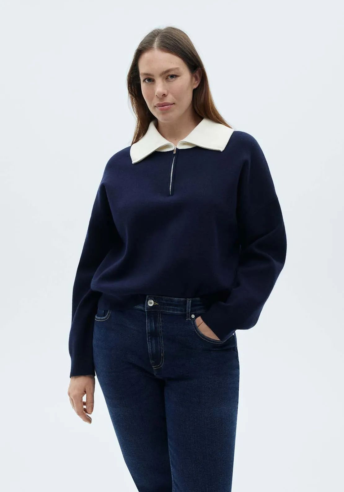 Crop flared jeans - Open Blue