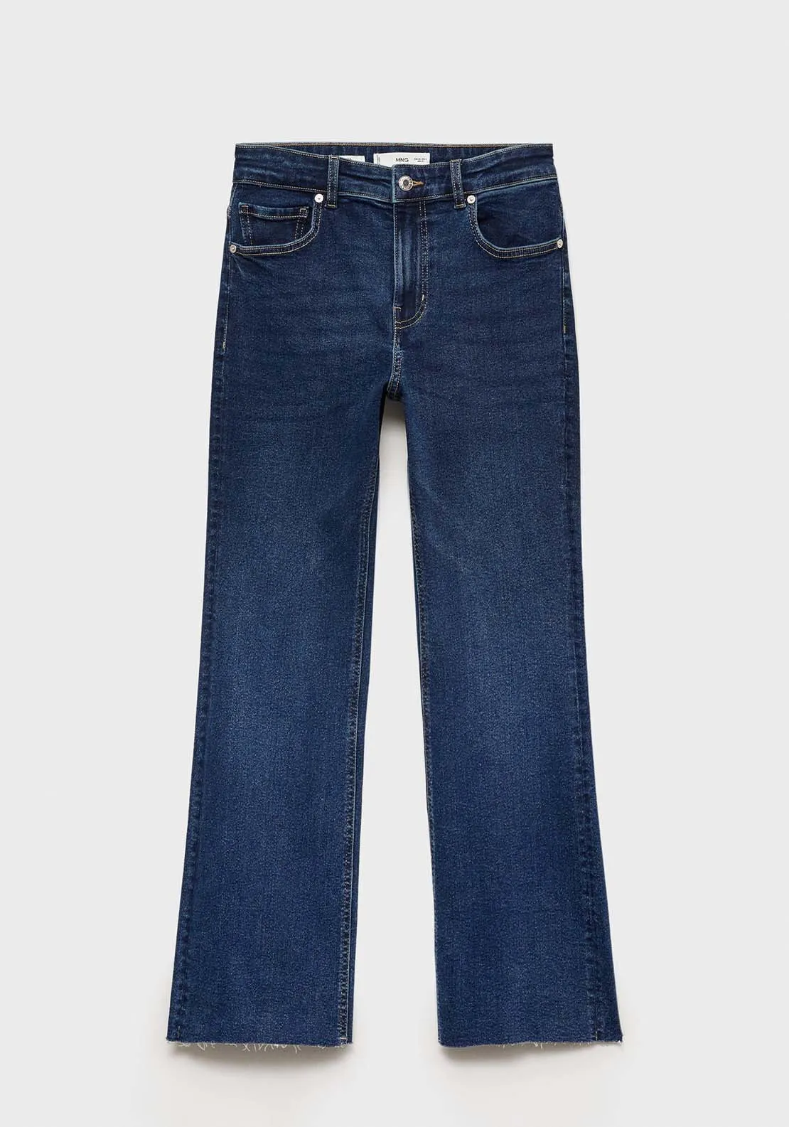Crop flared jeans - Open Blue