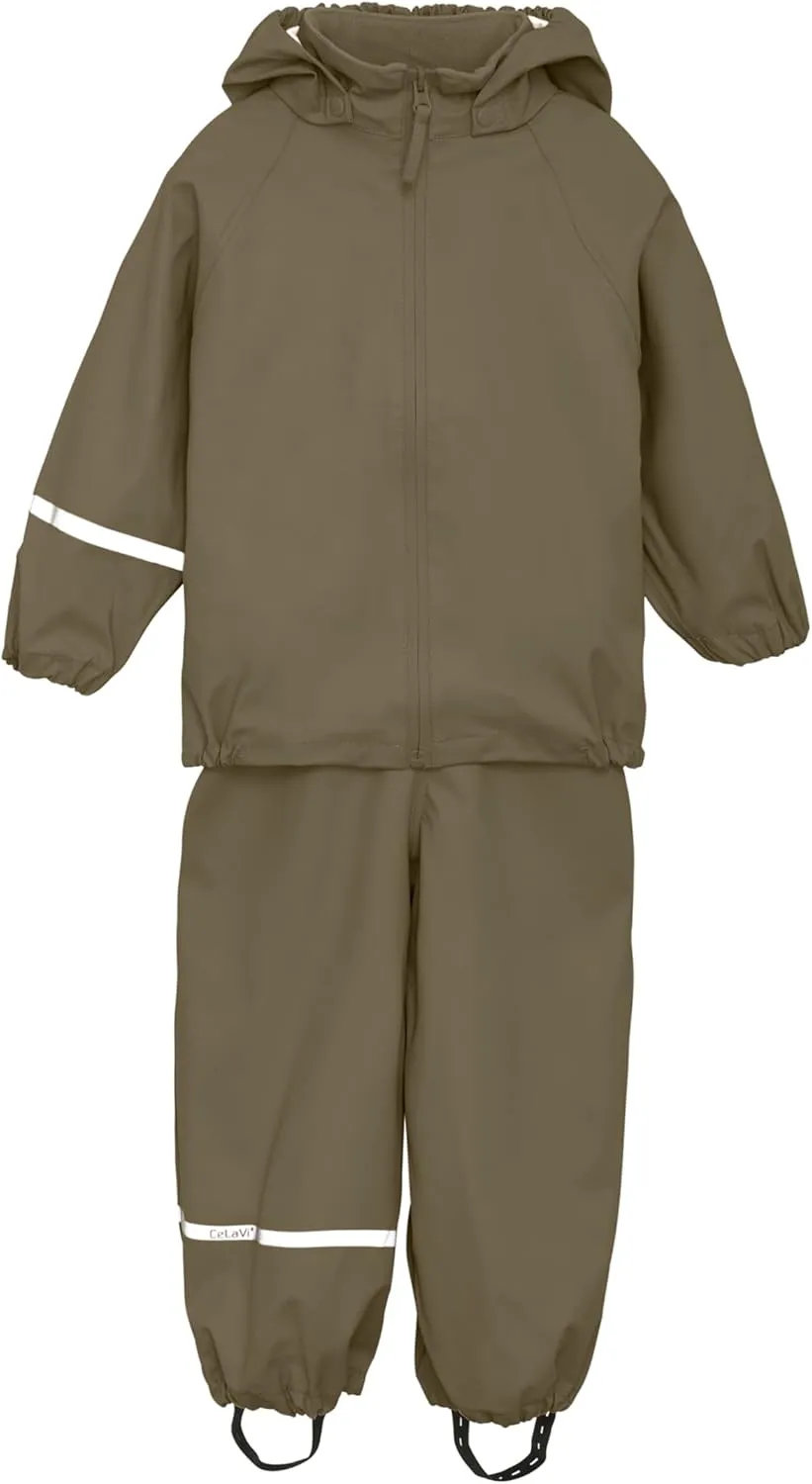 European Kids Waterproof Eco Friendly Snow Suit Ultra 10.000mm Shell, Detachable Hood, Reflective Stripes Boys Girls