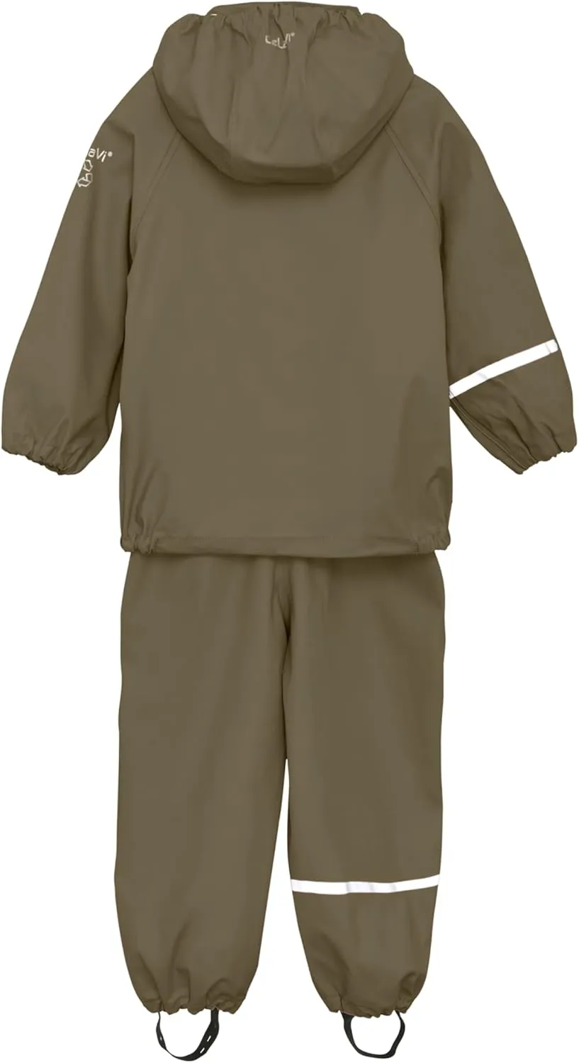 European Kids Waterproof Eco Friendly Snow Suit Ultra 10.000mm Shell, Detachable Hood, Reflective Stripes Boys Girls