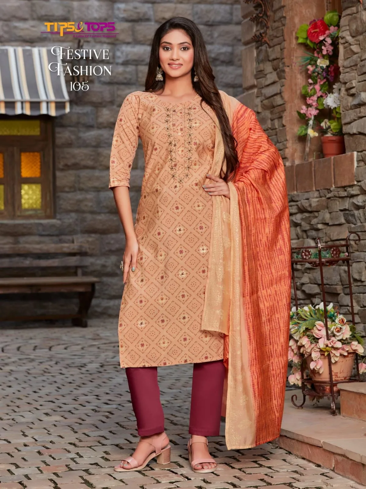 Festive Fashion Tips Tops Readymade Pant Style Suits