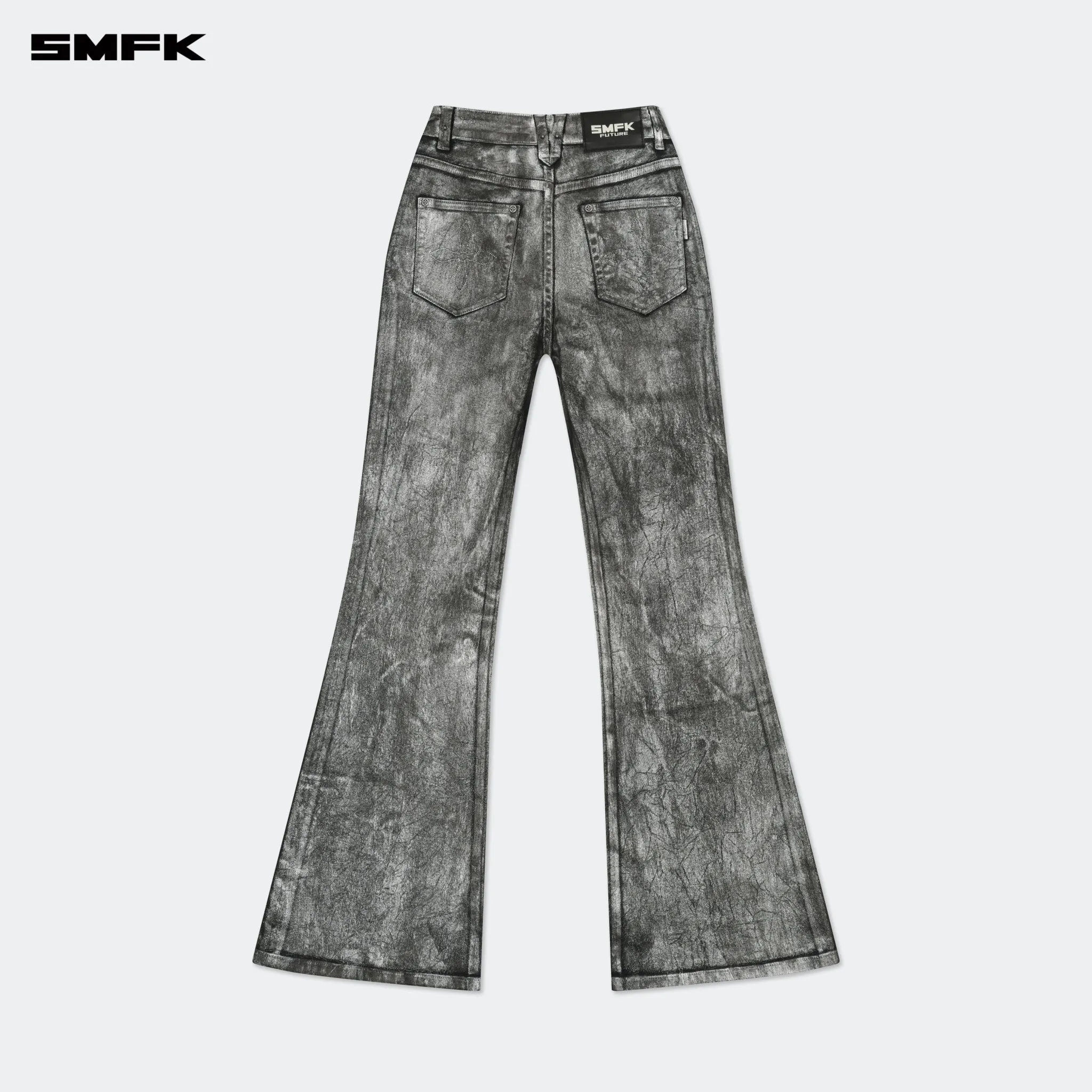 FUTURE Mirage Silver Nebula Stretch-flared Jeans