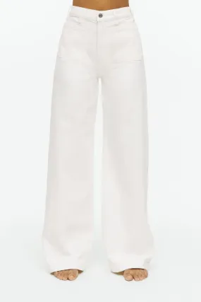 H&M lupine flared jeans, white