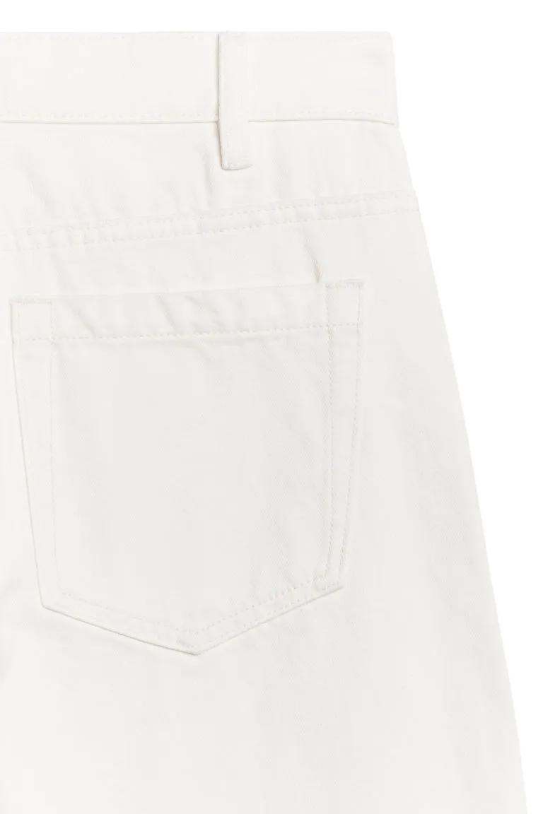 H&M lupine flared jeans, white
