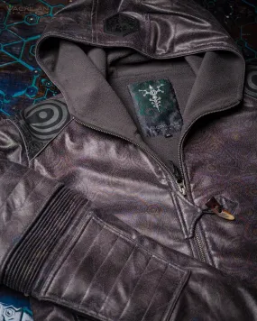 Jacket Men / Fake Leather Snake - Grey PSYGALAK