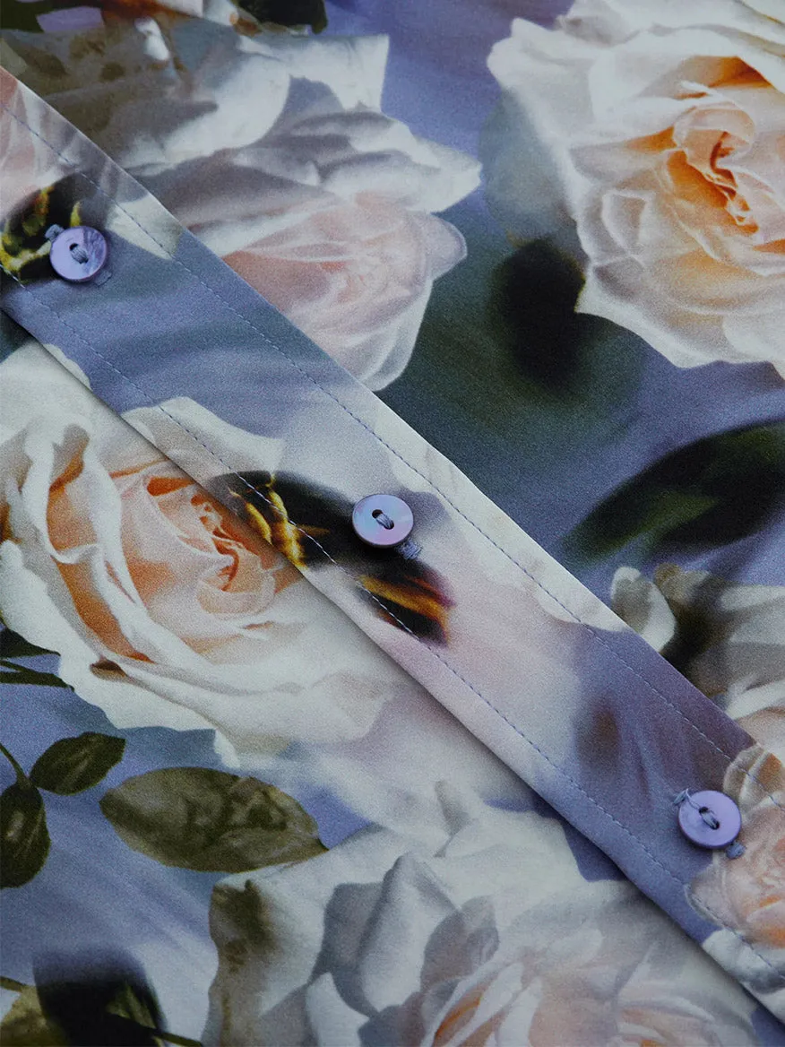 L'Agence Dani Blouse in Multi Distressed Floral