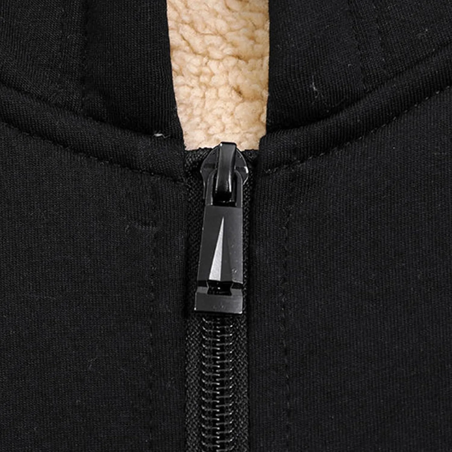 Unisex Sweatshirt Women/Men Plus Size Fleece Lining Hoodie Coat Fall Winter Warm Zipper Hooded Outwear Sport Jacket