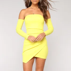 Women's off-the-shoulder Slim Bodycon Dresses