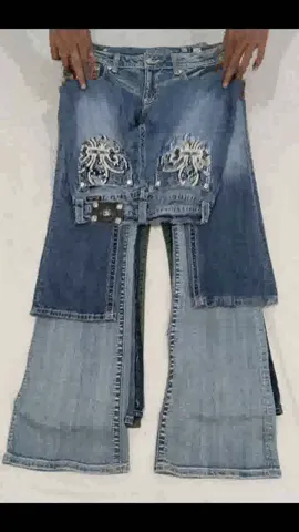 Y2K Floral Fantasia Vintage Flared Jeans